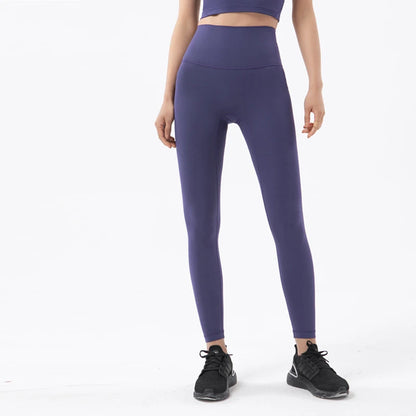 TRY TO BN New 46 Color Yoga Pants Sports Leggings Women Fitness Nylon High Waist Leggings Workout Trousers Training Gym Clothing