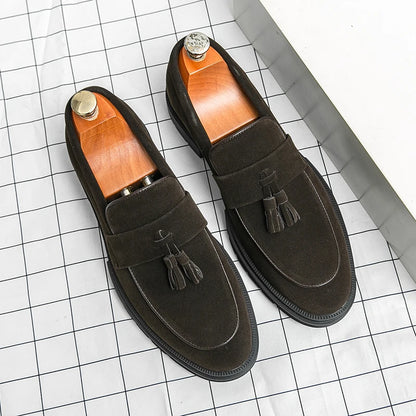Hot Selling Soft Soled Comfortable Loafers Europe America Massage Soles Men's Commuting Work Shoes Party Men's Formal Shoes