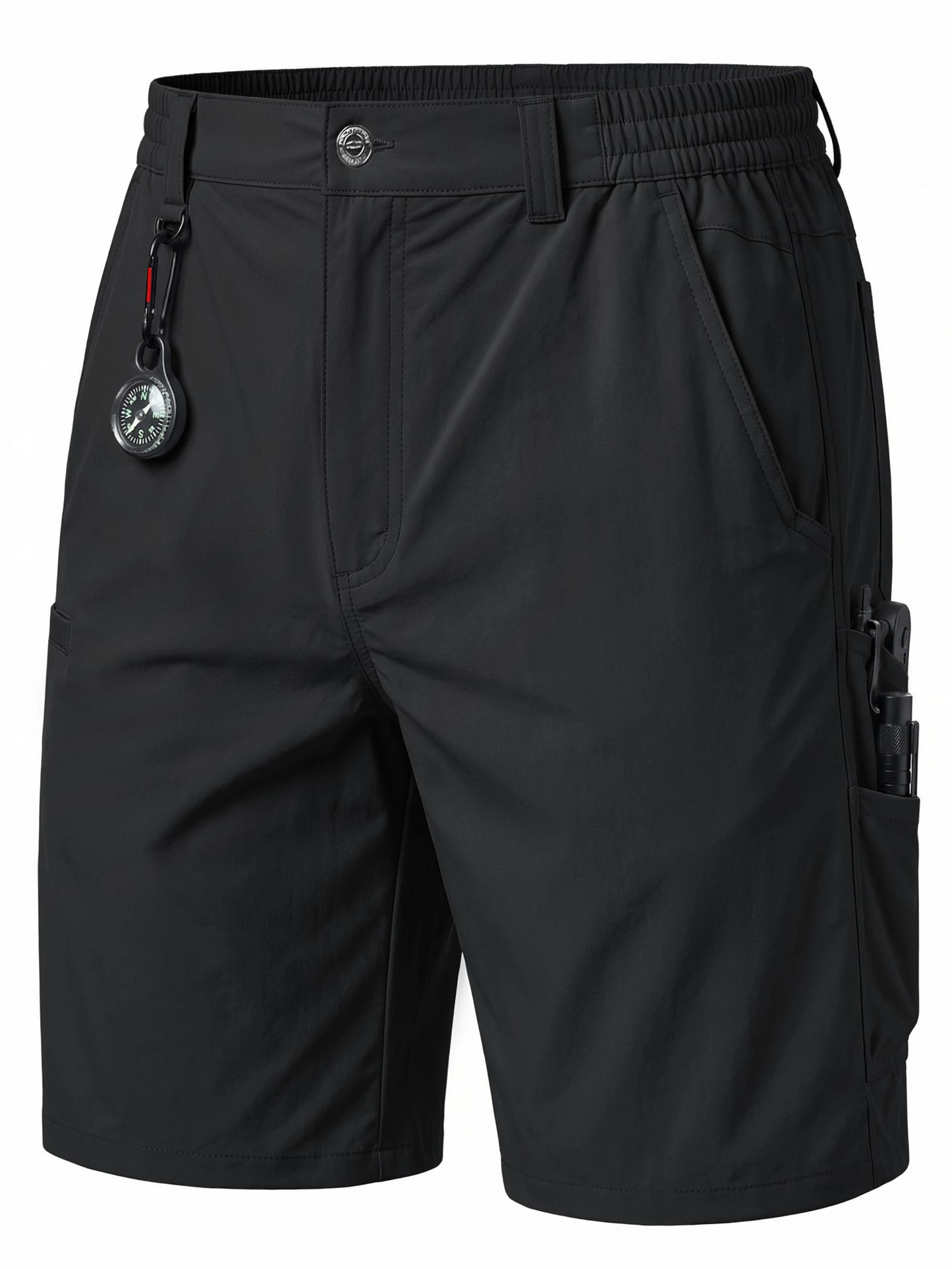 TACVASEN Men's Hiking Cargo Shorts Quick Dry Water-Resistant Lightweight Tactical Outdoor Work Casual Shorts with 8 Pockets