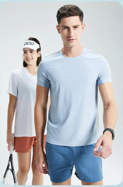 #4111001-XIYU Custom  LOGO Dry fit New Men's High Elastic Sports Casual T-shirt Cool Breathable Quick Drying Outdoor Sports