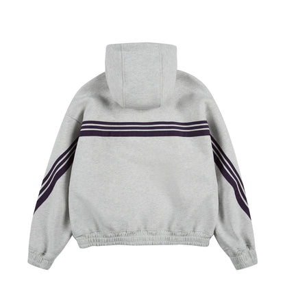 Akkad Kuti 2026 New Heavyweight Retro Japanese Sle Striped Patchwork Hoodie Ex Loose Fit Casual Sweater Thi Cotton Fabric