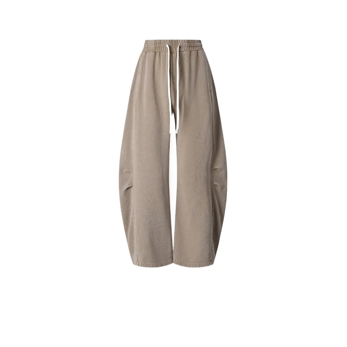Custom LOGO Men's 320G retro fried snowflake 100% cotton high street scimitar straight tube old loose straight trousers