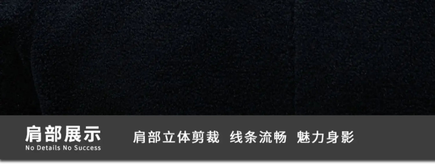 YOLANFAIRY Genuine Leather Men Sheep Sheared Grain Lamb Fur Coat Men Real Woolen Jackets Men's Clothing Mens Fur Jacket Coat