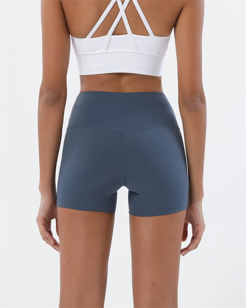 TRY TO BN Women High Waisted Gym Shorts Butt Lifting Breathable Biker Shorts Fitness Running Yoga Workout Cycling Sports Shorts