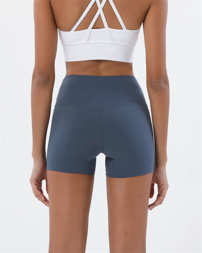 TRY TO BN Women High Waisted Gym Shorts Butt Lifting Breathable Biker Shorts Fitness Running Yoga Workout Cycling Sports Shorts