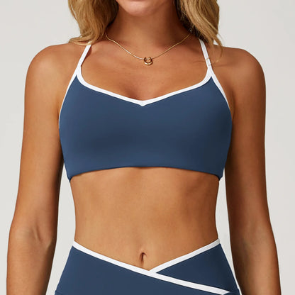 Gym Underwear Sport Bra Women's Sports Bra Anti-sweat Breathable Yoga Bra Shockproof Crop Top Fitness Top Push Up Workout Tops
