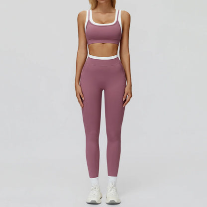 SWELTERING 2PCS Yoga Set Gym Fitness Suit Women Sports Workout Tracksuits Sportswear Female Yoga Suits Sports Bra Gym Leggings