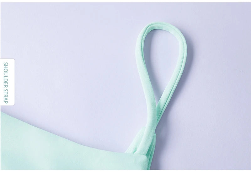Fashion New Women Sports Tops Side Pleats Sexy Yoga Bras Suspender Nylon Elastic Women Workout Vest Gym Bra Tops Girl Sportswear