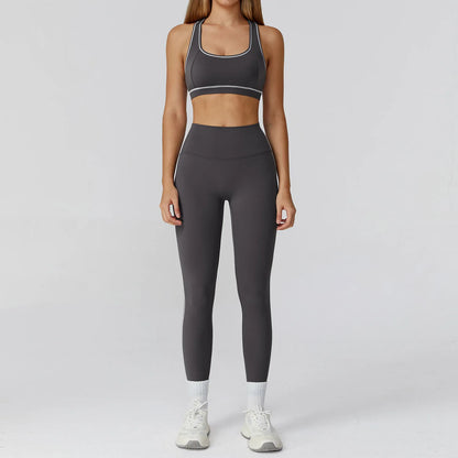 3PCS Yoga Set Women Workout Set 2 Pieces Sportswear Yoga Suit Gym Clothing Fitness Zipper Long Sleeve Sports High Waist Leggings