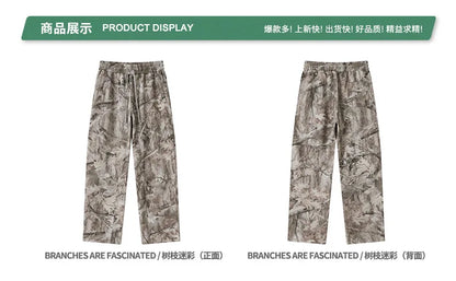 Custom LOGO men's new 340G heavy autumn and winter American camouflage fleece hooded sweatshirt jacket shorts set