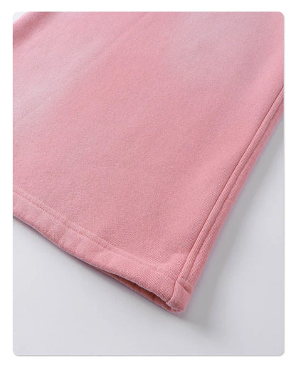Custom LOGO autumn winter men's women's new white spray dyeing washing water 360G velvet cotton polyester sweatshirt sweatpants