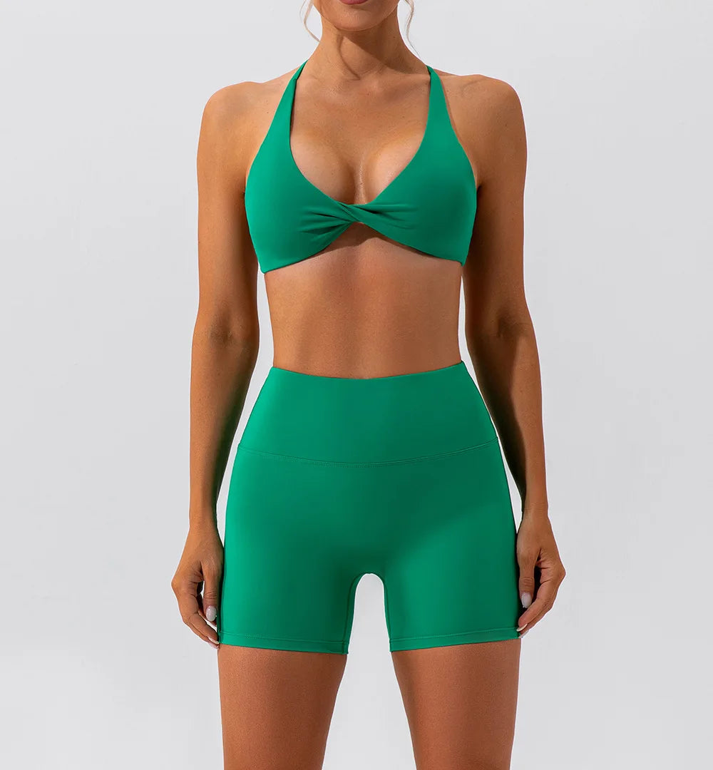Summer Sexy Gym Top Women Crease Sports Bra Running Back Cross Yoga Bra Breathable Sports Underwear Women Fitness Workout Top