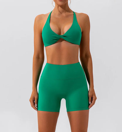 Summer Sexy Gym Top Women Crease Sports Bra Running Back Cross Yoga Bra Breathable Sports Underwear Women Fitness Workout Top