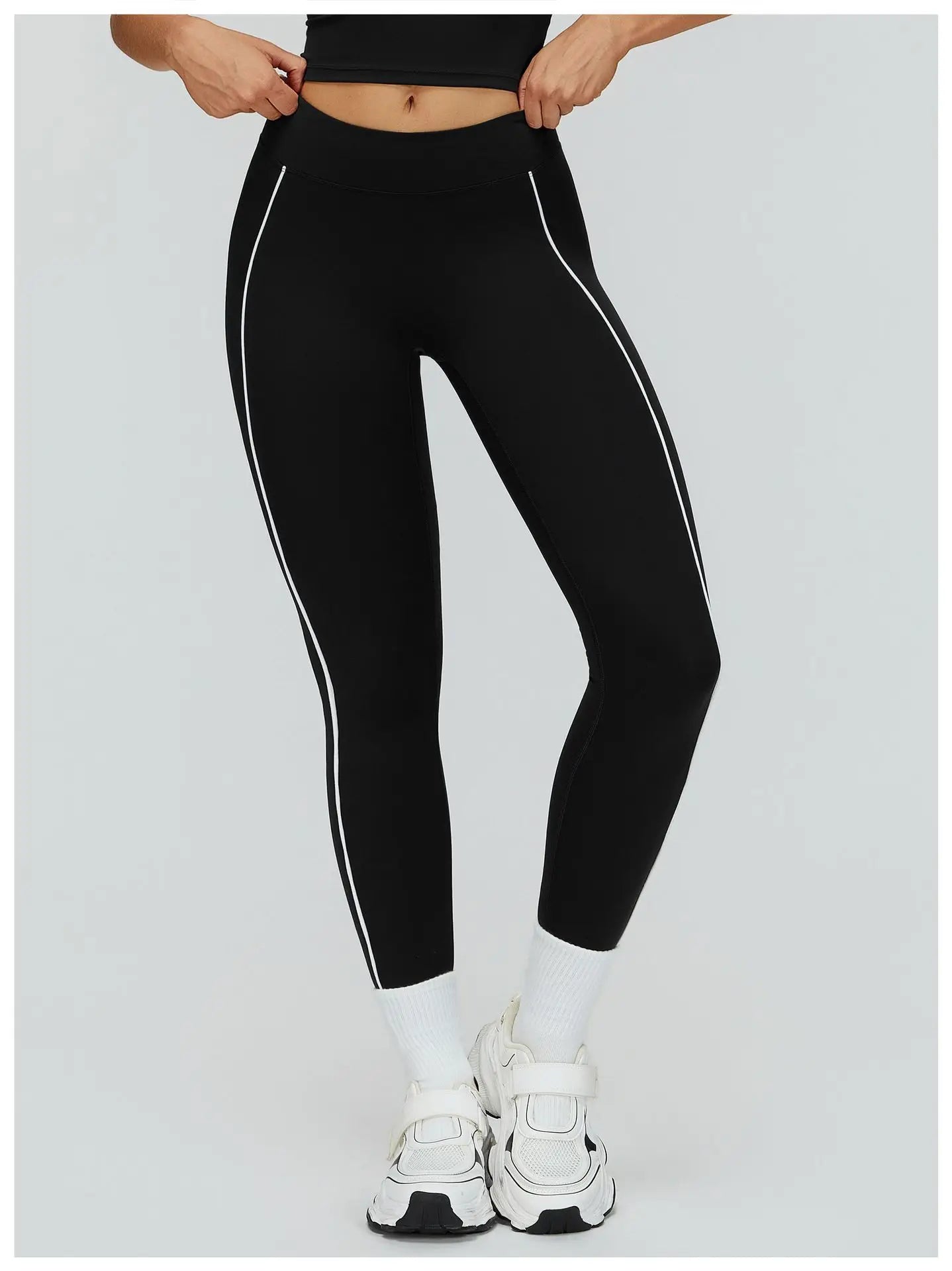 Women Yoga Leggings High Waist Gym Fitness Pants Stretch Sports Pants Female Push Up Workout Trousers Solid Color Tights Running
