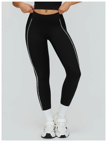 Women Yoga Leggings High Waist Gym Fitness Pants Stretch Sports Pants Female Push Up Workout Trousers Solid Color Tights Running