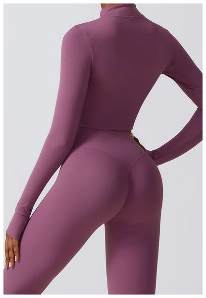 Women 2/3pcs Workout Outfits Yoga Sets Sportswear Gym Workout Clothing Tracksuit High Waist Leggings and Stretch Sports Bra
