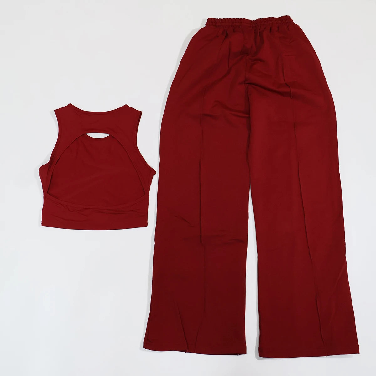 Ctenkevet Summer Women's Winter Warm Baggy Sweatpants Gym Shockproof Sports Tank Top Yoga Set Matching Sweatsuit for Female