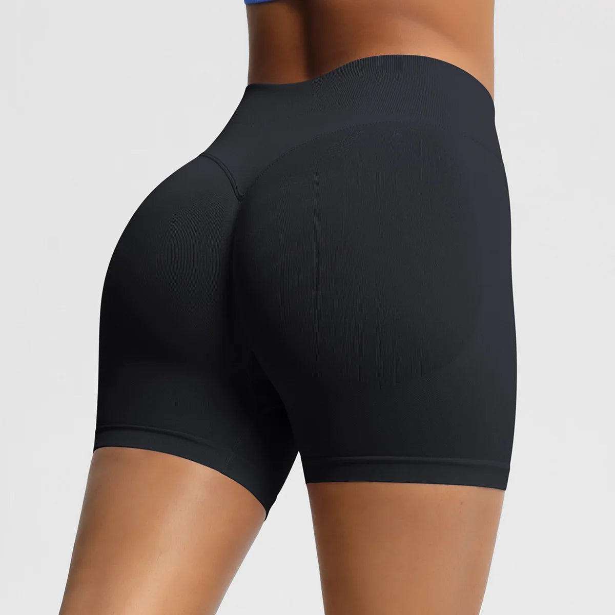 Custom LOGO women's  28-color XS-2XL seamless fitness yoga shorts high waist hip lift sports tight quick-drying shorts