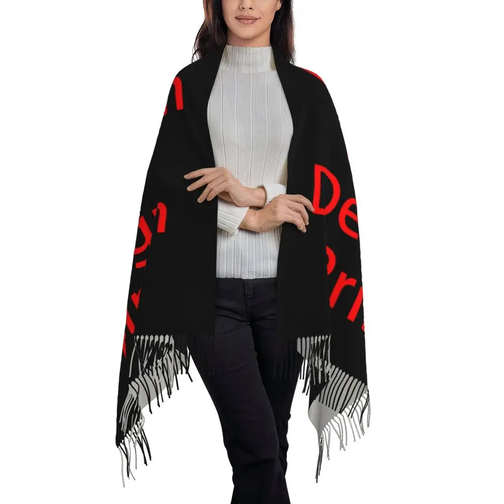 Custom Printed Your Design Here Scarf Men Women Winter Warm Scarves Custom Customize Logo Letter Print Shawls Wraps