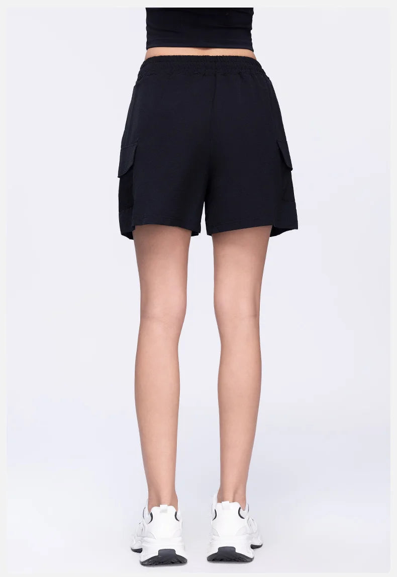 Women Shorts Pocket Sports Shorts For Women Cycling Jogging Fitness High Waist Push Up Gym Workout Shorts Women Yoga Clothing