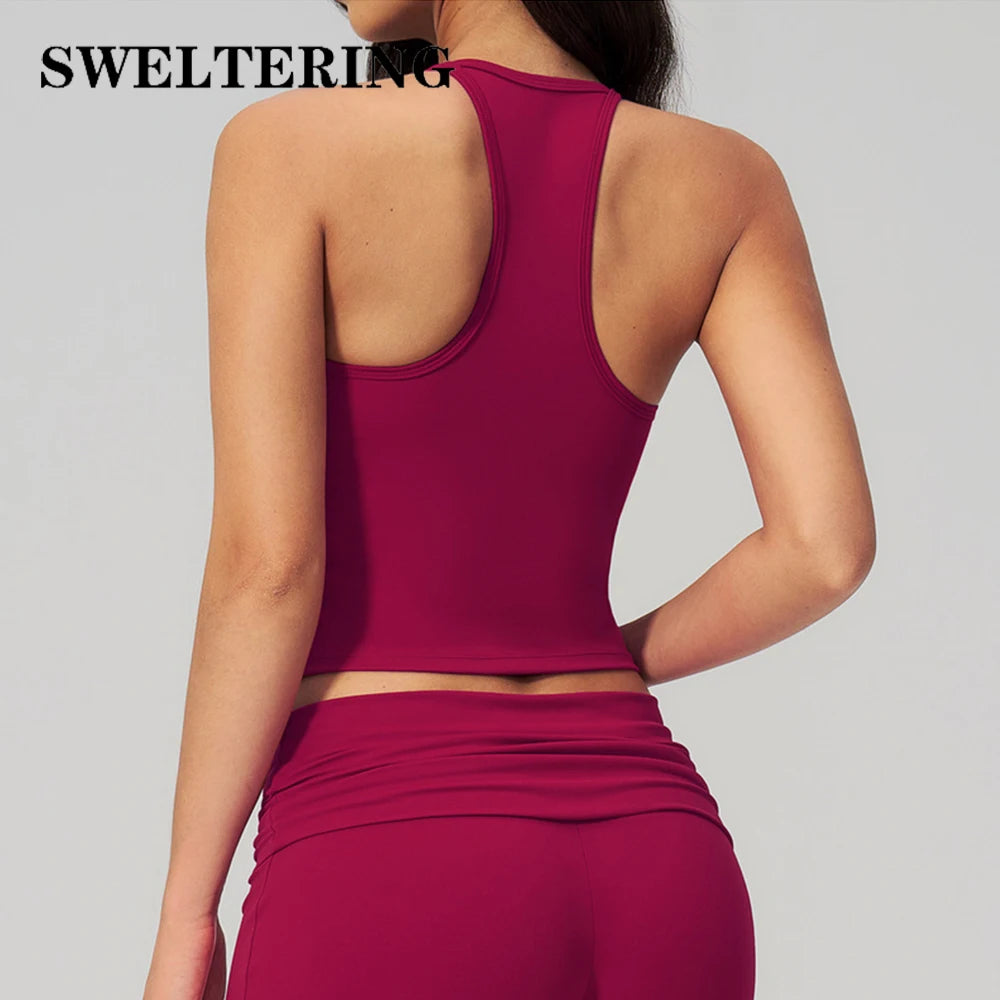 Women Fitness Sports Bra Top Shockproof Gym Workout Vest Quick Drying Pilates Yoga Tank Top Female Running Push Up Underwear