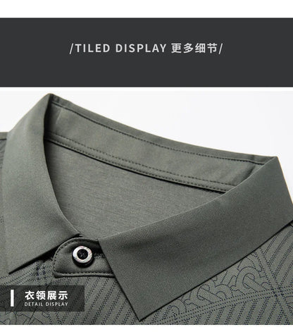 YOLANFAIRY Mulberry Silk T Shirt Men Polo Shirt Mens Shirts Short Sleeves Polos Hombre Manga Corta Summer Mens Clothing 2024