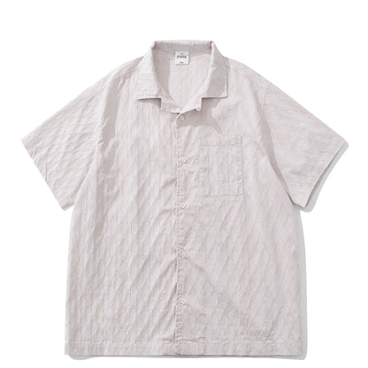 2026 Summer New Short Sleeved Shirts for Men and Women Loose Five Quarter Sleeved Workwear Shirts Outdoor Daily T-shirts