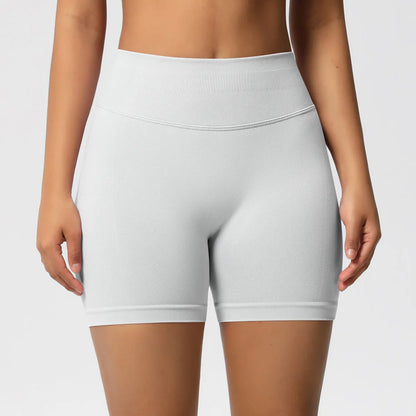 Custom LOGO women's  28-color XS-2XL seamless fitness yoga shorts high waist hip lift sports tight quick-drying shorts