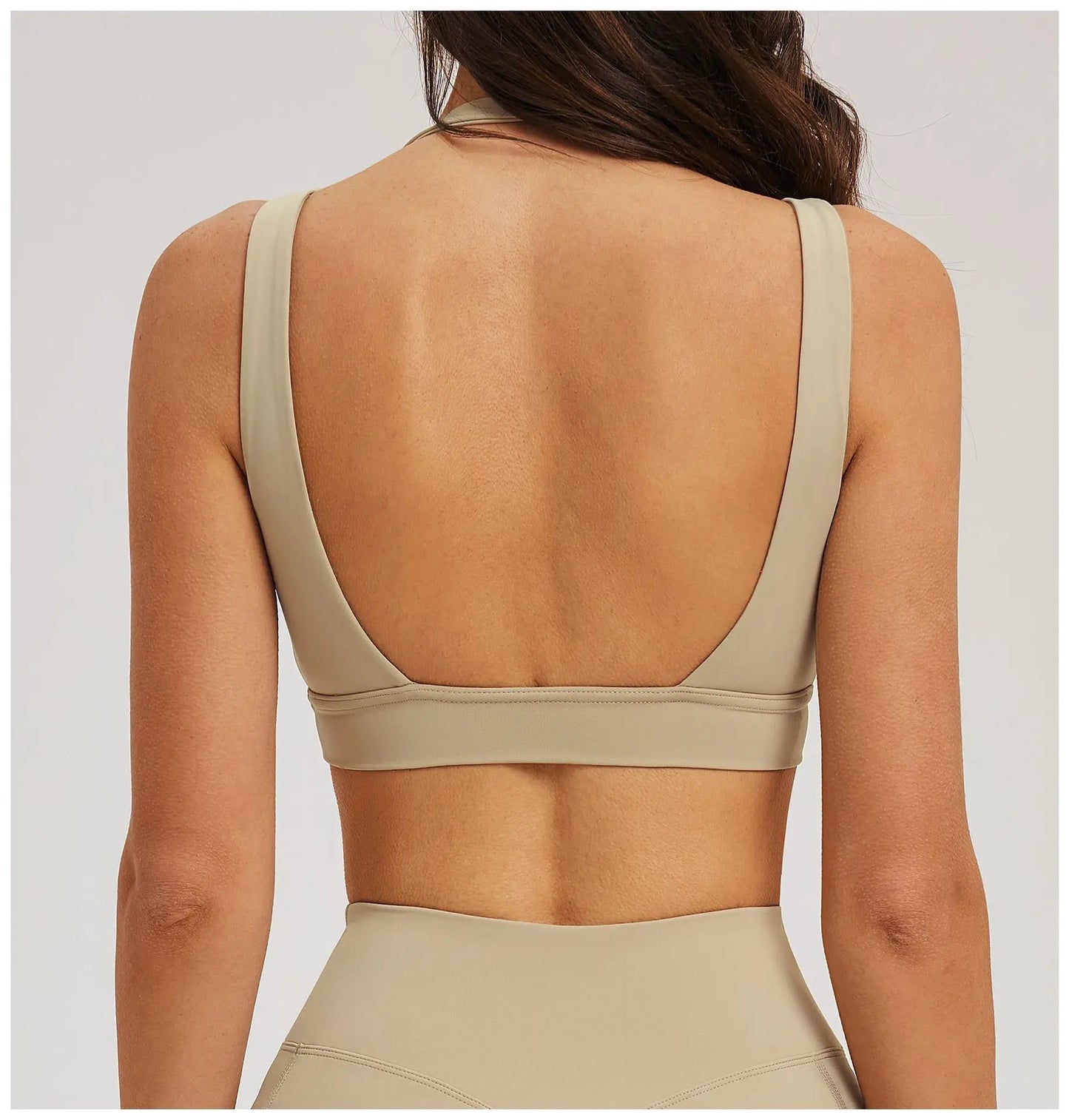 Solid Color Yoga Bra Women Sexy Gym Workout Crop Top Shockproof Sports Underwear Female Beautiful Back Sports Bra Fitness Top