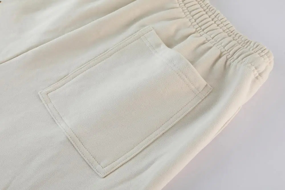 530GSM 100% Cotton French Terry High-end Heavy Weight New Fashion Pullover Winter Hoodies Pants Casual Thick Jogger Tracksuit
