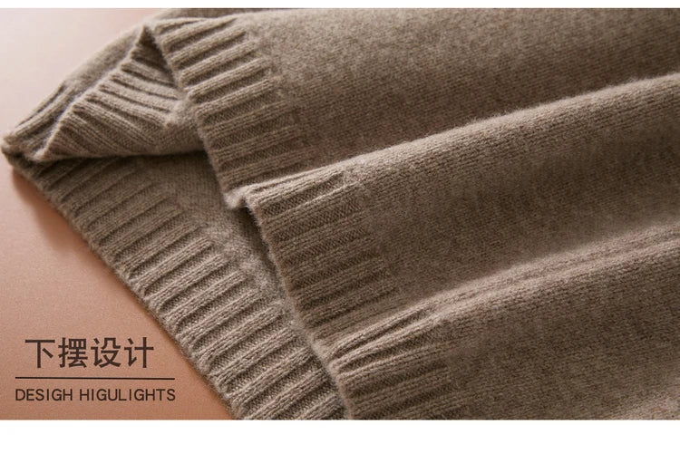 Flat Thickened Hip Hugging Skirt Women's Autumn Winter 100% Merino Wool Knitted Half Skirt Versatile Short Elastic Waist Skirt