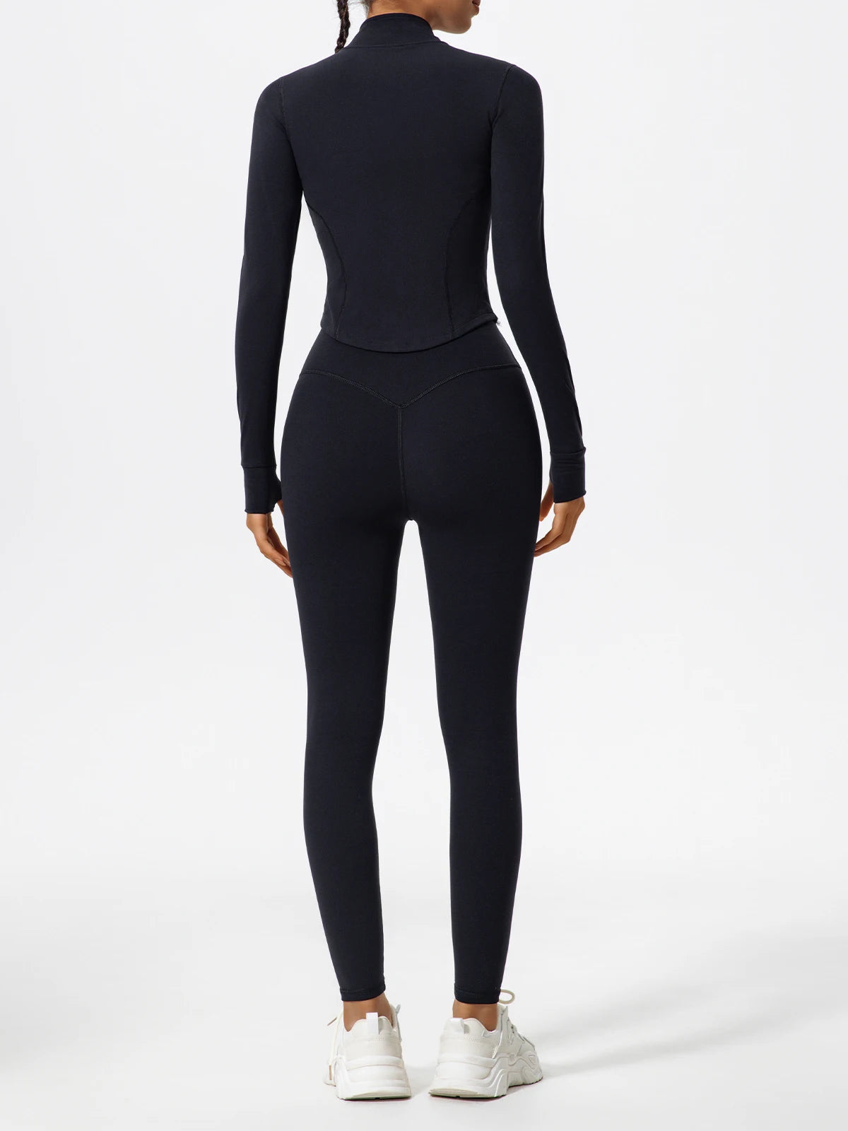 Hearuisavy Summer Ultra-Soft Fabrics 2Pcs Long Sleeve Gym Set Women Quick-Dry Yoga Clothes Workout Leggings Suit Sports Jackets
