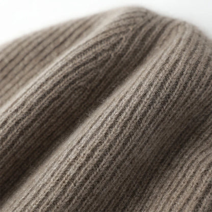 DjzDsm High Quality 100% Cashmere Knitted Hat for Men Casual Beanie Hat Thicken Cap Winter Soft Warm Cashmere Caps