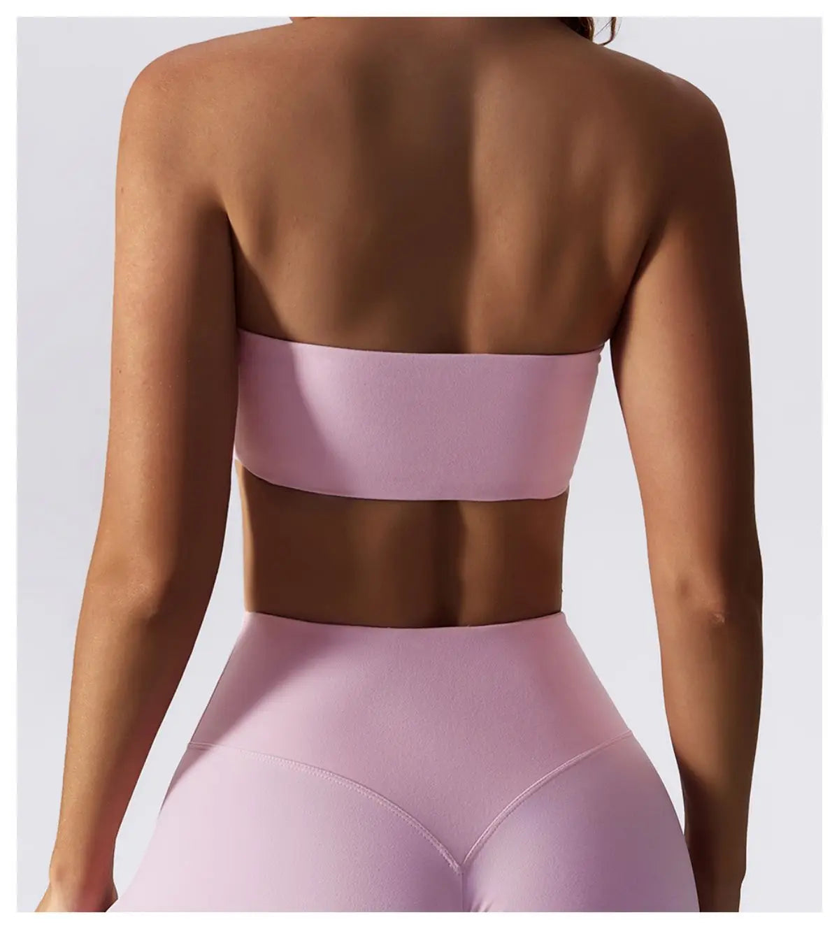Summer Strapless Sports Bra Gym Women Quick-Drying Yoga Clothes Women Tube Top Fitness Chest Wrap Underwear Workout Bra Female