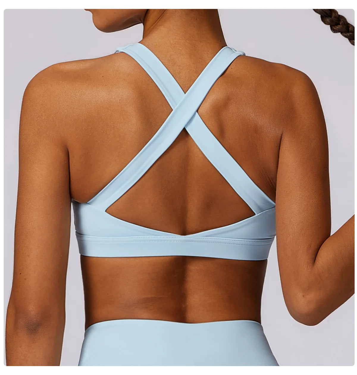 Yoga Fitness Bra Shock-absorbing Sports Bra Breathable and Quick Drying Training Running Women's Underwear High Strength Gym Bra