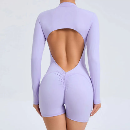Yoga Jumpsuit Long Sleeved Sports Wear Gym Fitness Jumpsuit Sports Bodysuits Women Set Dance Running Workout Clothes Yoga Suit