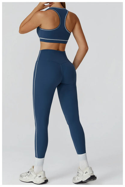 2/3PCS Yoga Suit Gym Fitness Set Women's Sports Running Workout Set Long Sleeve Sports Bra Female Athletic Wear Yoga Clothing