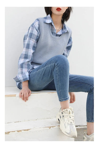 CHIC VEN Women Jeans Solid Slim Retro High Waisted Small Leg Denim Pant Skinny Pant Spring Autumn 2026