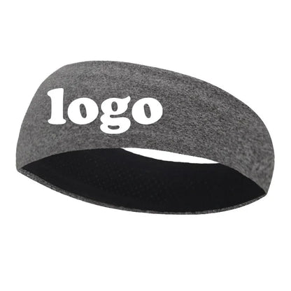 Custom Logo Sports Headband Double Breathable Anti-Perspirant Headband Yoga Running Fitness Elastic Perspirant Hood Kerchief