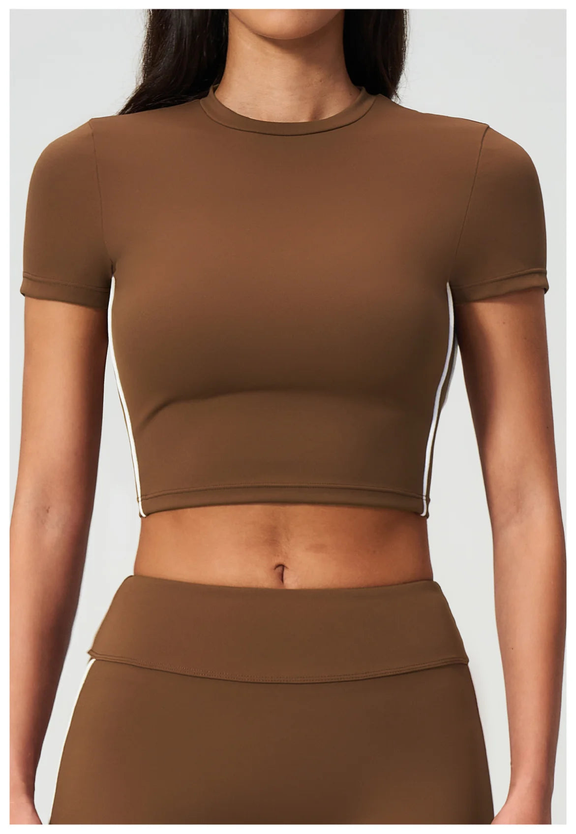 Sexy Women's Yoga Short Sleeve Fitness Sports T-Shirts Gym Clothes Push Up Running Tight Femme Yoga Workout Shirts Active Wear