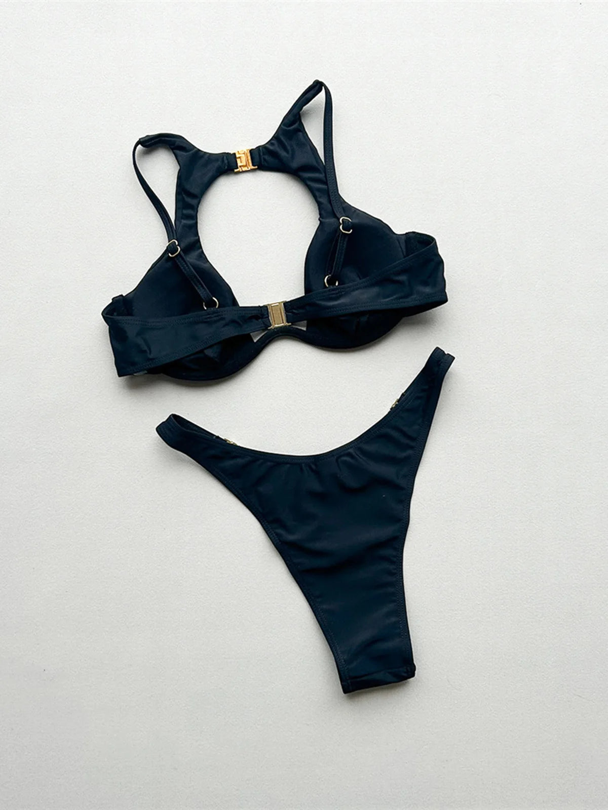 3PCS With Skirt Underwired Cut Out Bikini Women Swimwear Female Swimsuit Three-pieces Bikini set Bather Bathing Suit Swim V7733