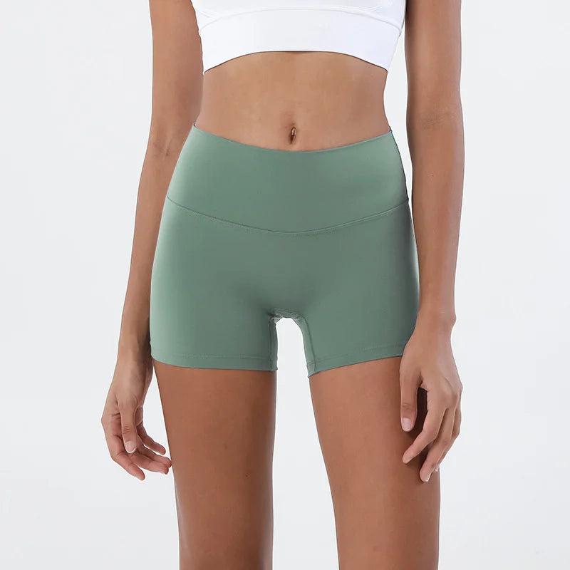 TRY TO BN Women High Waisted Gym Shorts Butt Lifting Breathable Biker Shorts Fitness Running Yoga Workout Cycling Sports Shorts