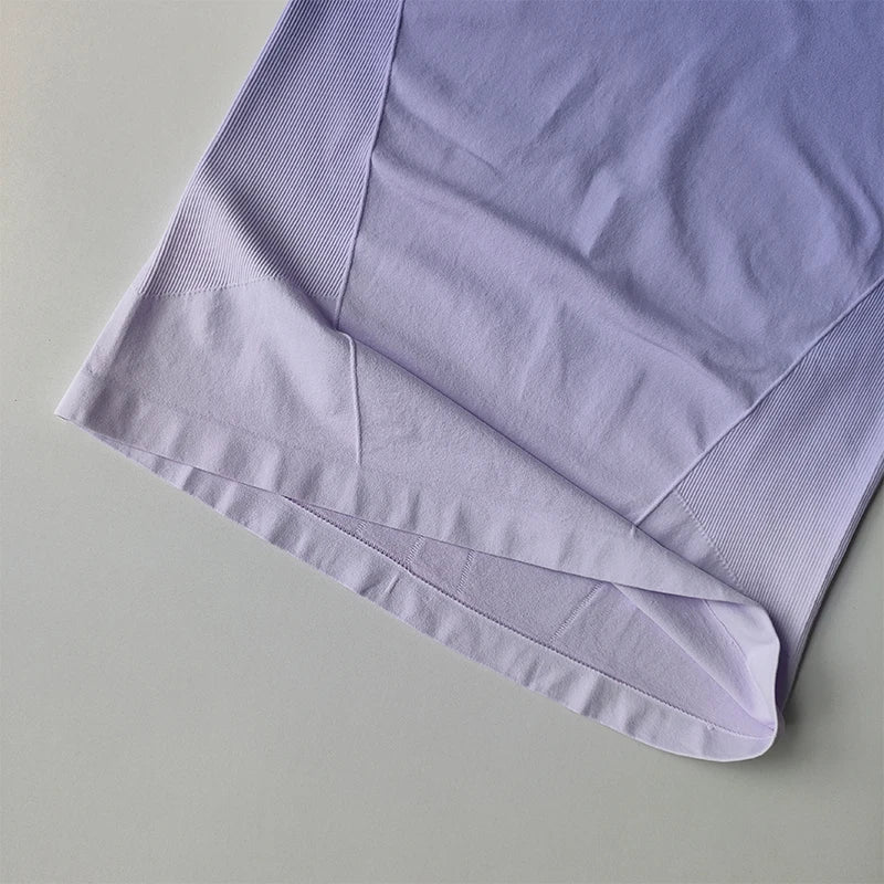 Yoga Top Light Fitting Elastic Quick Drying Sports T-shirt for Women's Personalized Fitness Short Sleeved Summer Thin Style