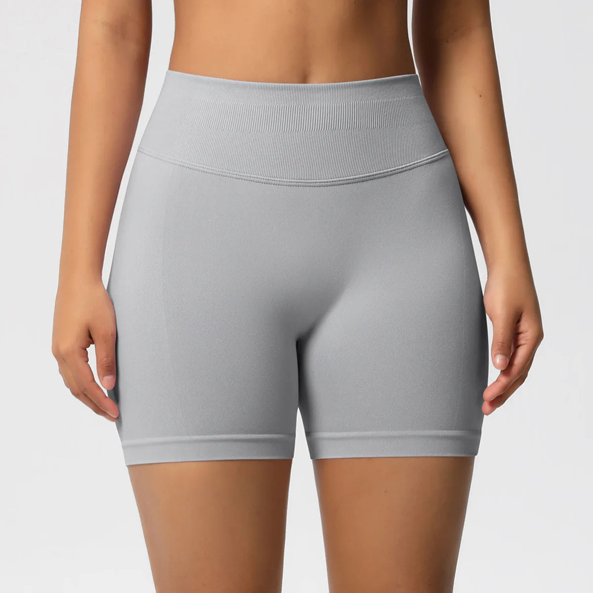 Custom LOGO women's  28-color XS-2XL seamless fitness yoga shorts high waist hip lift sports tight quick-drying shorts