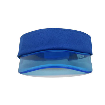 Custom Logo Acrylic Empty Top Hat For Women Men Fashion Transparent Sun Hat Breathable Adjustable Tennis Golf Running Sports Cap