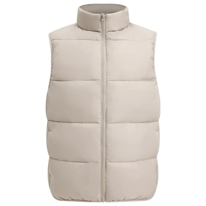 Winter Warm Down Vest Custom Team Logo Casual Sleeveless Jacket Printing Pattern Chill -proof Coat Production Company Brand Text