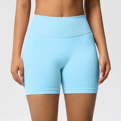 Custom LOGO women's  28-color XS-2XL seamless fitness yoga shorts high waist hip lift sports tight quick-drying shorts