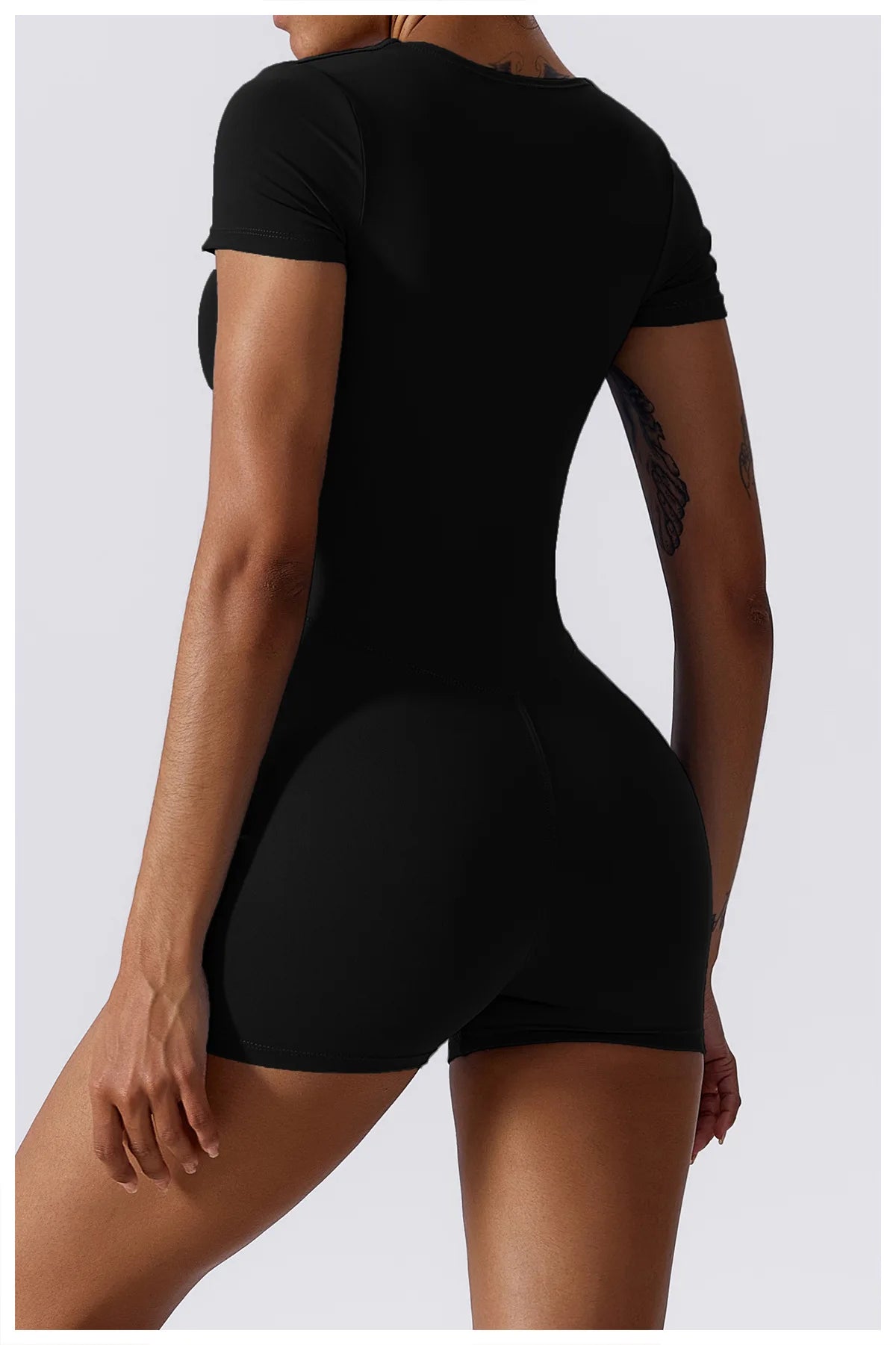 Summer Yoga Suit Women's Short One Piece Sports Suit Short Sleeve Gym Clothes Push Up Training Fitness Yoga Bodysuit Sportswear