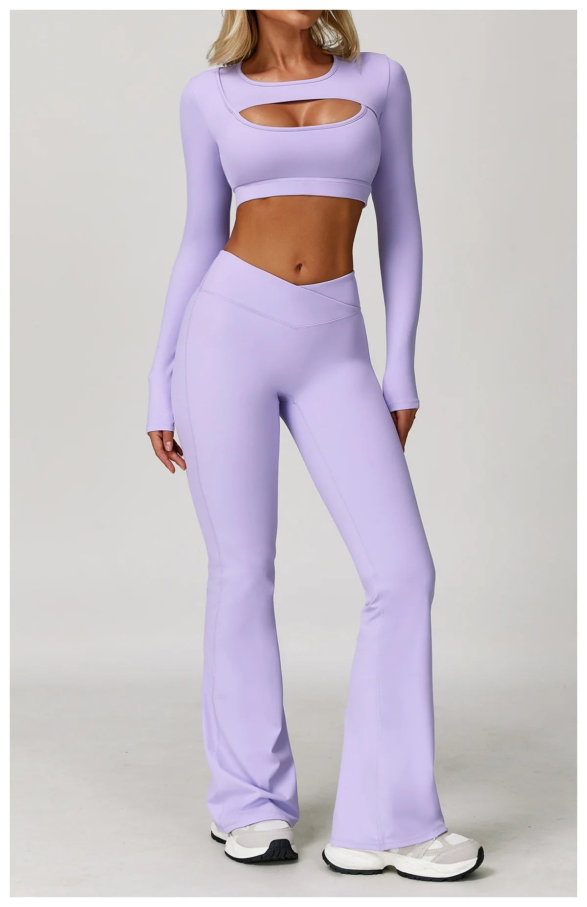 Women Yoga Shirts Crop Top Long Sleeves Sexy Hollow Out Shirts for Women Yoga Sports Fitness Gym Clothes Push Up Workout Tops