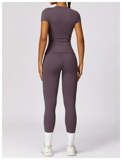 Women Sport T Shirts Short Sleeve Yoga Shirt Gym Top Running Push Up Active Wear Sport Top Femme Yoga Top Fitness Clothes